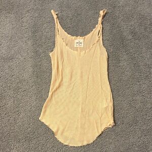 Tribe Kelly nude mesh tank top